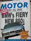 MOTOR CAR MAGAZINE July 1990 * BMW's FIERY NEW 850i *  