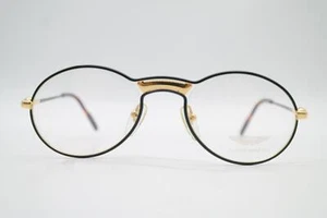 Vintage Brille ASTON MARTIN 54 Grün Gold Oval Brillengestell eyeglasses - Picture 1 of 7