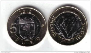 N.R. FINLANDIA 2010 5 € COMMEMORATIVO PROVINCE SATAKUNTA 2à EMISSIONE FDC - Picture 1 of 1