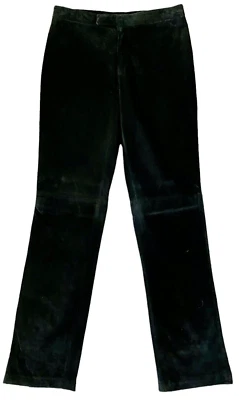 FOR JOSEPH Lined Suede Leather Pants Black Size 28 Waist 29" Inseam 31.5" - Image 1 of 4