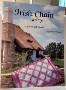Vintage 1996 First Ed Book Irish Chain in a Day Single & Double - Quilting - - Imagen 1 de 4