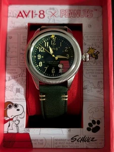 *NEW* AVI-8 X Peanuts Flyboy Snoopy Flying Ace Doghouse Green Ltd 152/250 - Picture 1 of 4