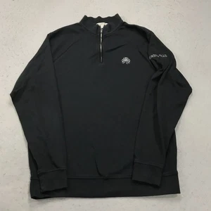 Erin Hills Golfpullover Herren Medium schwarz Peter Millar 1/4 Viertelreißverschluss Baumwolle - Bild 1 von 9