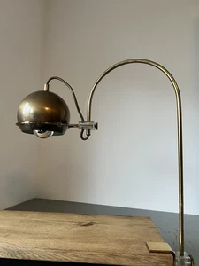 Gepo Eye Ball Messing Tischlampe Kugellampe Lamp Bogenlampe 70er Design Leuchte - Bild 1 von 14