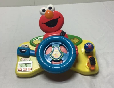 Sesame Street Elmo Giggle N Go Driver Toy 2006 Mattel volante sons - Imagem 1 de 4