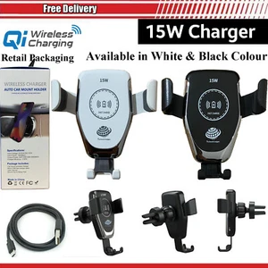 Soporte de montaje de ventilación de aire para automóvil rápido 15W cargador inalámbrico para Google PIXEL 8/8 PRO - Imagen 1 de 14