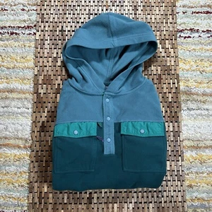 Patagonia Early Rise Snap T Fleece Shirt Jacket Hoodie Hoody Smoulder Blue Small - Picture 1 of 4