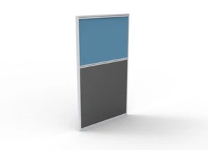 New Panel Screen Pin Board 750mm W x 1250mm H Desk Partition Divider Blue Ironst - Picture 1 of 3