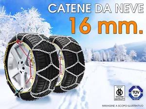 CATENE DA NEVE 16mm 275/60r20 OMOLOGATE - SUV FUORISTRADA 4X4 TRASPORTO LEGGERO - Imagen 1 de 2