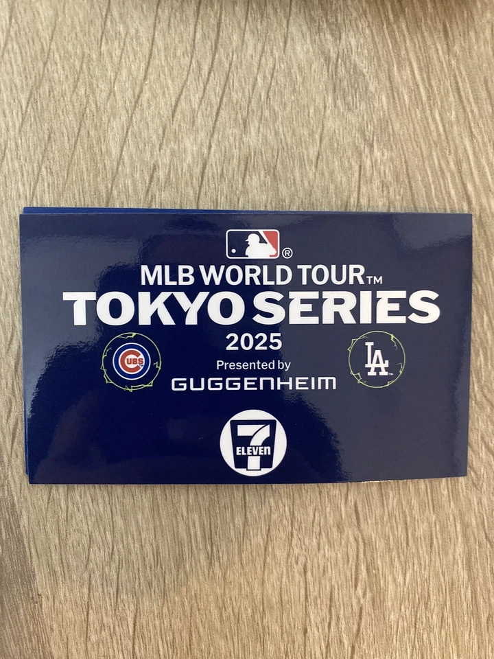 2025 Mlb Tokyo Series Los Angeles Dodgers Cubs Sticker 7-11 Exclusive - Image 1 of 1