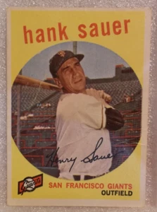 Sammlerstück 1959 Topps Hank Sauer Baseball Sammelkarte (#404) - Bild 1 von 2