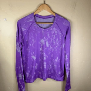 Lululemon Swifty Tech Langarm 2.0 Rennlänge Batik lila Größe 12 Active - Bild 1 von 6
