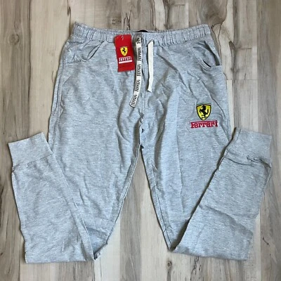 NWT Official Licensed Ferrari SPA Jogger SweatpantsWomens Large Grey Lightweight - Image 1 of 4