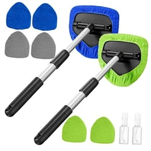 2 Packs Windshield Cleaner Car Window Cleaner Auto Window Cleaning Tool with - Picture 1 of 8