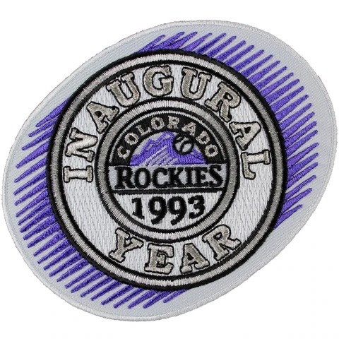 1993 Colorado Rockies Inaugural MLB Season First Jersey Emblem Logo Sleeve Patch Cover
