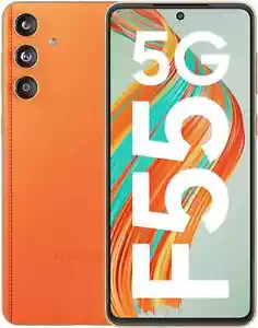 SAMSUNG Galaxy F55 5G (Apricot Crush 128GB 8GB RAM) 50MP 7-Gen 1 Global Version. - Picture 1 of 5