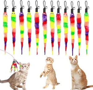 Amaxiu Cat Toys, 12pcs Rainbow Each is 23cm/9.05in long, Color - Picture 1 of 8