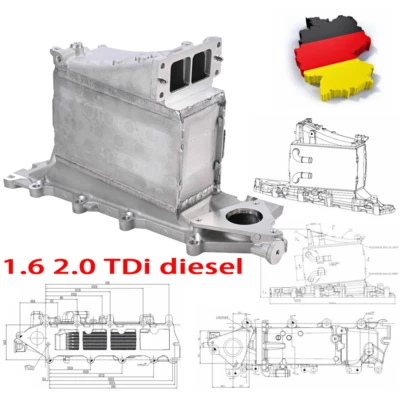 Intercooler alluminio 818683 per Audi Skoda VW 1.6 2.0 TDI diesel 04L129711 - Immagine 1 di 4