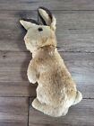 Vintage Untagged Steiff 12" Standing Realistic Rabbit Plush Mohair