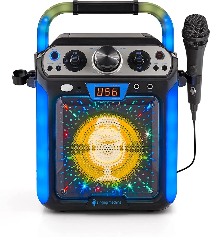 Singing Machine Groove Cube Hype Sml712bk