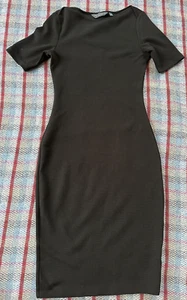Abito classico da donna Dorothy Perkins nero a maniche corte scollo taglia 8 LBD - Foto 1 di 12