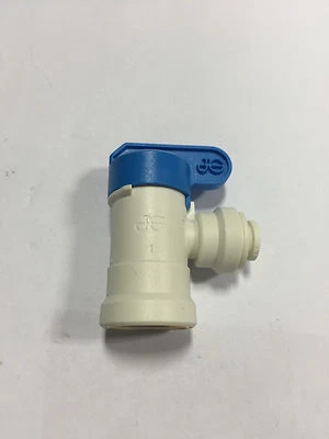 John Guest PPSV 500822W 1/4" OD speedfit to 1/4" NPTF thread shut off valve