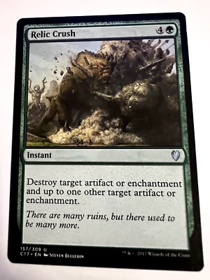 MTG Magic The Gathering Commander 2017 Relic Crush Uncommon LP - Image 1 of 2