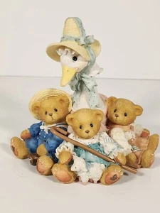 Cherished Teddies 1997 "Mother Goose" Bear Figurine 154016 - Foto 1 di 7