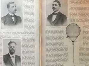 Andrees North Pole Balloon Voyage Dog Smugglers Rare Antique Photo Articles 1896 - Picture 1 of 12