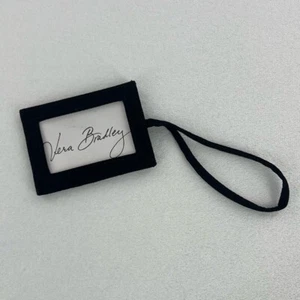 Vera Bradley Black Quilted Luggage Tag - Picture 1 of 6