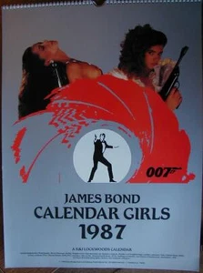 Calendario James Bond Niñas 1987 Calendario Talla Grande 17X12 - Imagen 1 de 1
