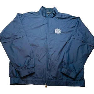 Nike Golf PGA Windbreaker Jacket Mens XL Navy Whistling Straights Zip Off Sleeve - Picture 1 of 14