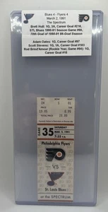 HOF Brett Hull 70th Goal Of 1990-91 86-Goal Season, 3/2/1991 Ticket Stub - Picture 1 of 3