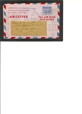 PHILLPINES AEROGRAM #F3   dated 5-6-1950 from Bureau of Post to Findley, OH - Image 1 of 3