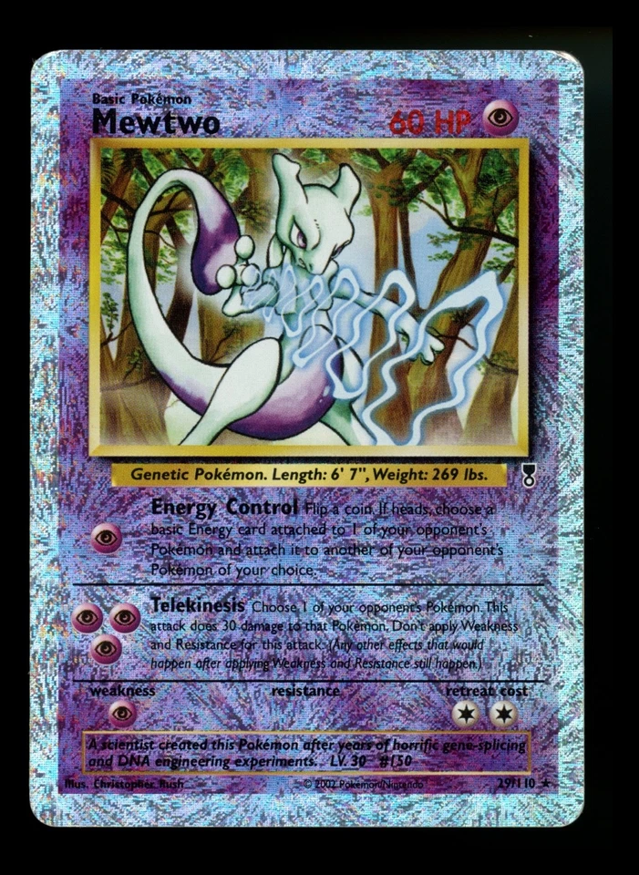 Mewtwo 29/110 Legendary Collection 2002 Reverse Holo Rare Pokémon Card TCG - Image 1 of 4