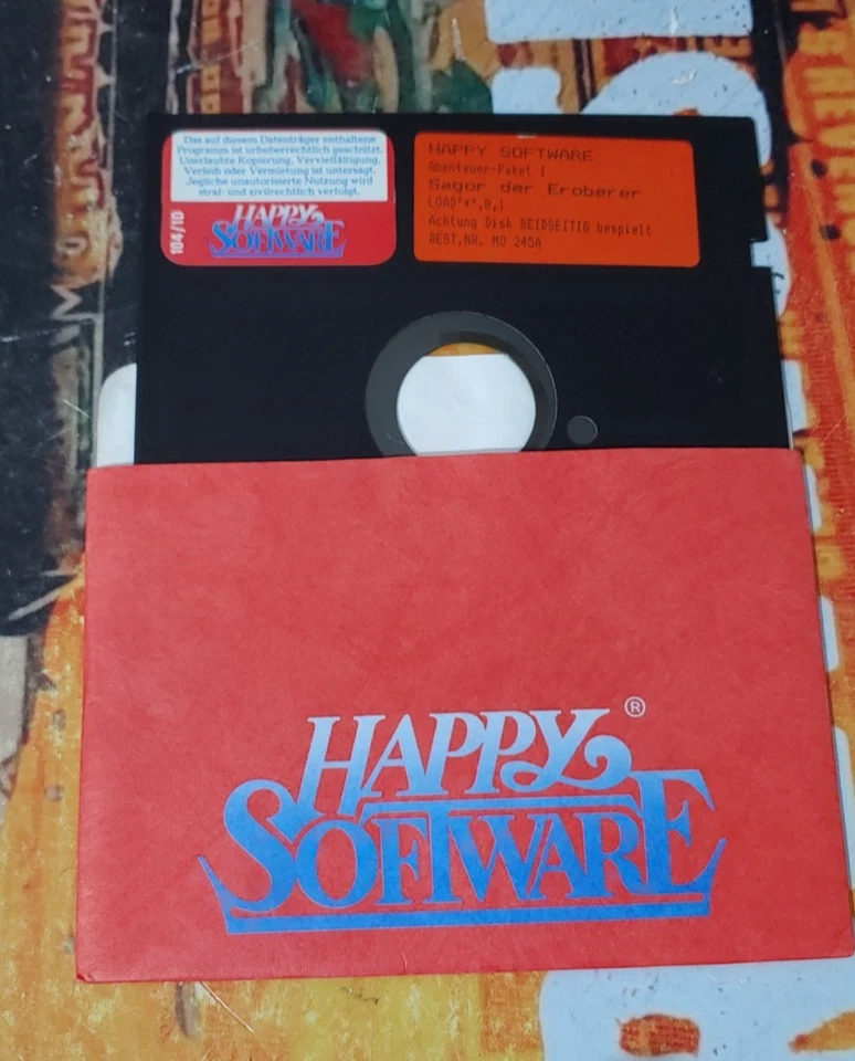 Sagor der Eroberer (Happy Software 1986) Commodore 64 (Disk) Classic 8-bit - Bild 1 von 1