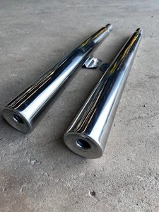 Kawasaki GT750 Stainless Steel Mufflers NOS PAIR - Overlander Equipment - Picture 1 of 4