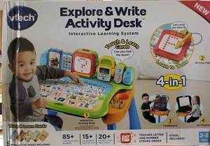 NEW VTech Explore & Write Activity Desk Transforms into Easel & Chalkboard - Picture 1 of 7