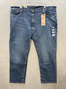 Levis 559 Jeans Mens 44x30 Blue Relaxed Straight Distressed Workwear Grunge NEW - Picture 1 of 14