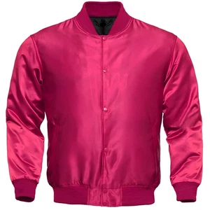 Varsity Jacket Letterman Jacket Rosa Raso Jacket Team Varsity Jacket Taglia XL - Foto 1 di 5