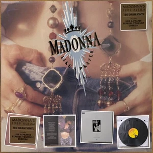 Madonna Like A Prayer LP U.S. Pressing 2016 Reissue With Rare Gold Hype Sticker - Picture 1 of 7