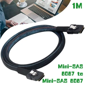 Mini-SAS to Mini-SAS Kabel für RAID / HBA Card zu Backplane SFF 8087 zu SFF 8087 - Afbeelding 1 van 12