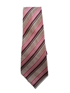 George Martin Collection Pink Multicolored Necktie Extra Long 62”L x 3.5"W - Picture 1 of 3