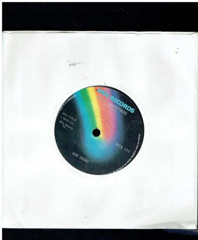 BING CROSBY WHITE CHRISTMAS/GOD REST YE MERRY GENTLEMEN 7 INCH VINYL SINGLE - Image 1 of 1