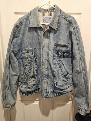 Chaqueta vaquera de colección rara Milano Bay años 90 forro interior L varios bolsillos  Foto 1 de 4