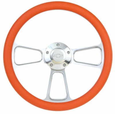 Camioneta pick-up Chevy serie C/K 1974-1994 volante naranja + adaptador Boss  Foto 1 de 4