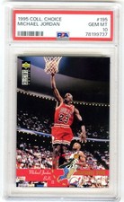 MICHAEL JORDAN~RARE (POP 94) 1995 UD COLLECTOR'S CHOICE PSA-10 GEM-MT CARD #195