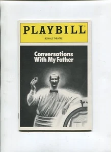 Broadway PLAYBILL 1992 GESPRÄCHE MIT MEINEM VATER Judd Hirsch David Krumholtz - Bild 1 von 2