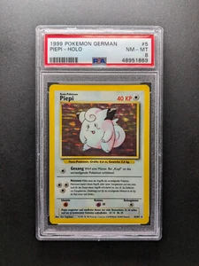 1999 Pokemon PIEPI - 5/102 - Holo - Base Set DE - PSA 8 - Picture 1 of 2