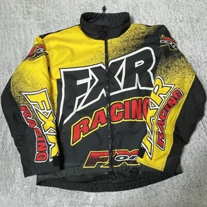FXR Race Jacket Mens Small 50x28 Black FX1 Racing Lightweight Mesh Lined AOP - Picture 1 of 23